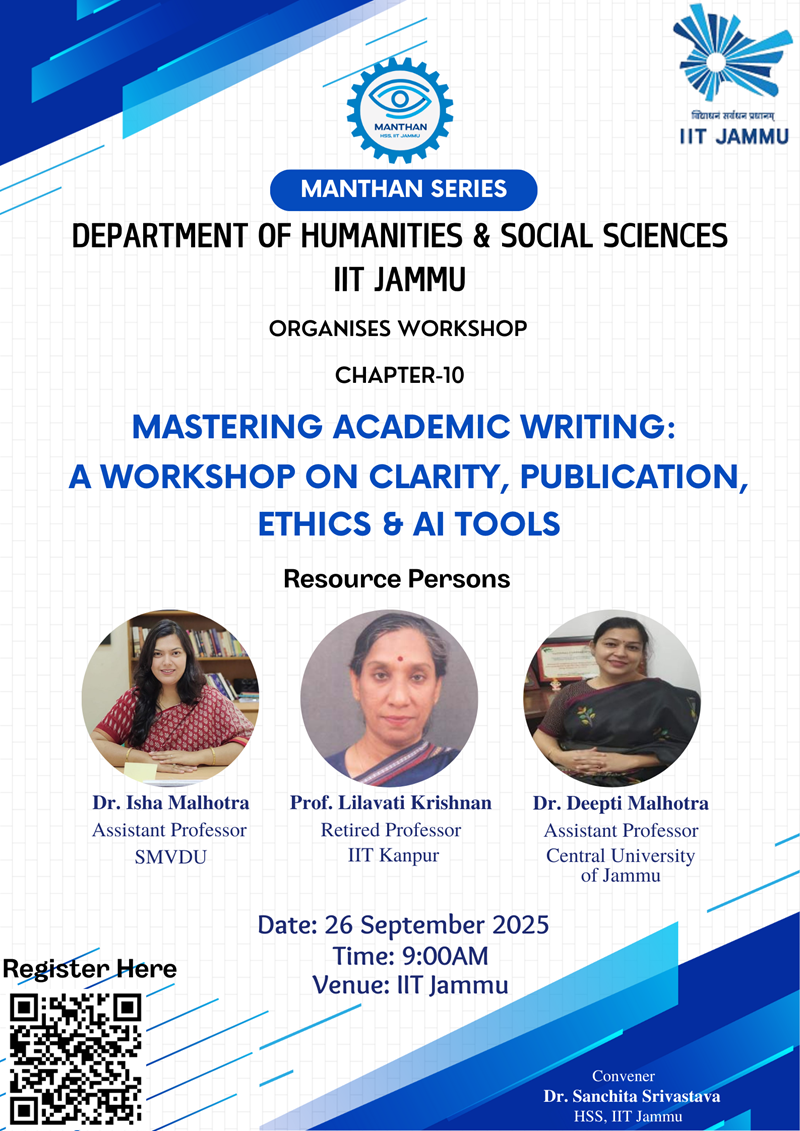 Mastering Academic Writing: A Workshop on Clarity, Publication, Ethics & AI Tools